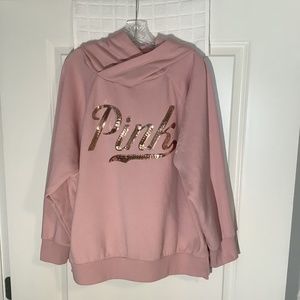 Pink Victoria’s Secret Sweatshirt Light Pink Size L